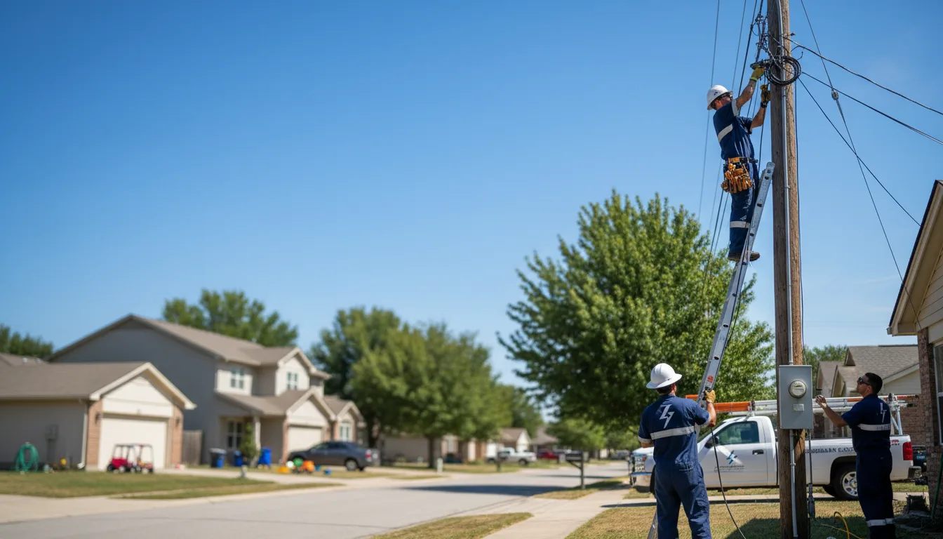 Residential electrician providing installation services in Rogers, KY